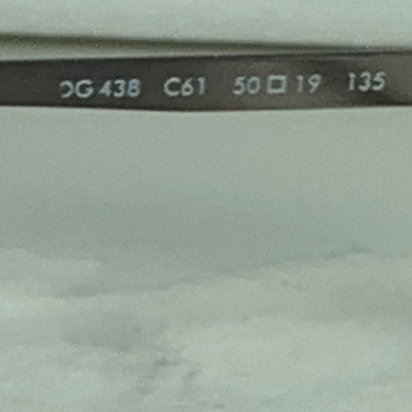 Dolce & Gabbana DG438 Eyeglasses C61 50▢19 135 Made in Italy Prescription Lenses - Picture 6 of 6